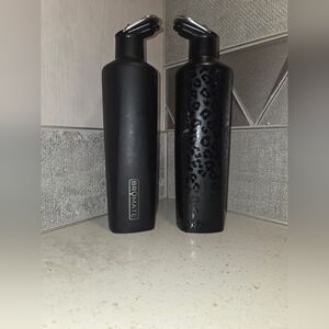 BRÜMATE Black Stainless Steel Wine Bottle - Matte & Leopard